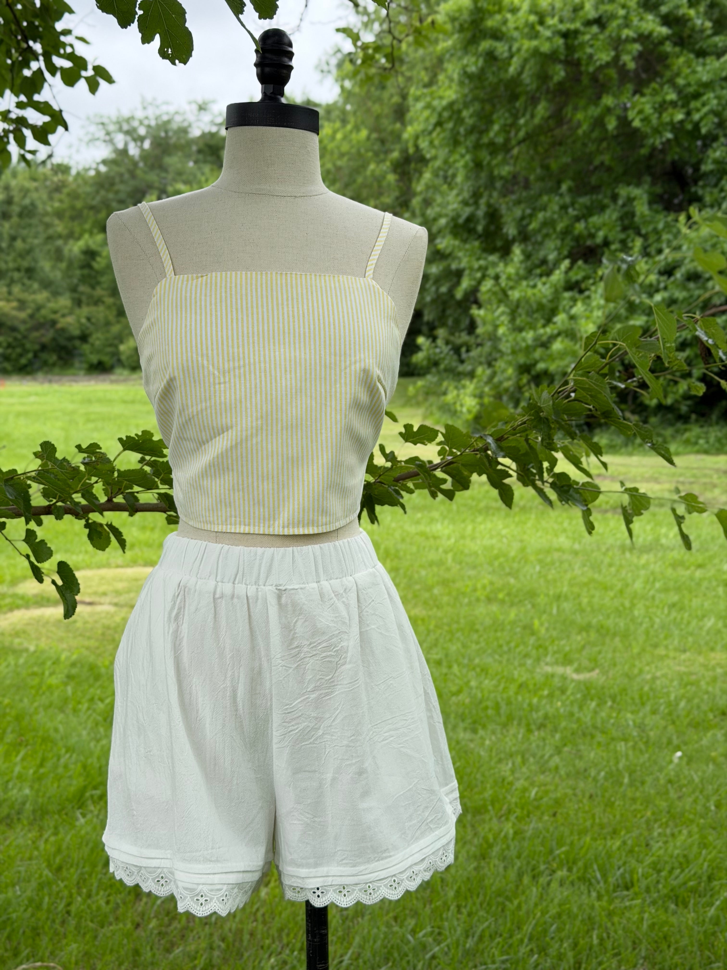 Garden Stroll Open Back Top