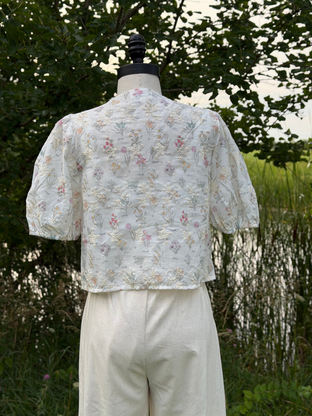 Caroline Floral Tie Top