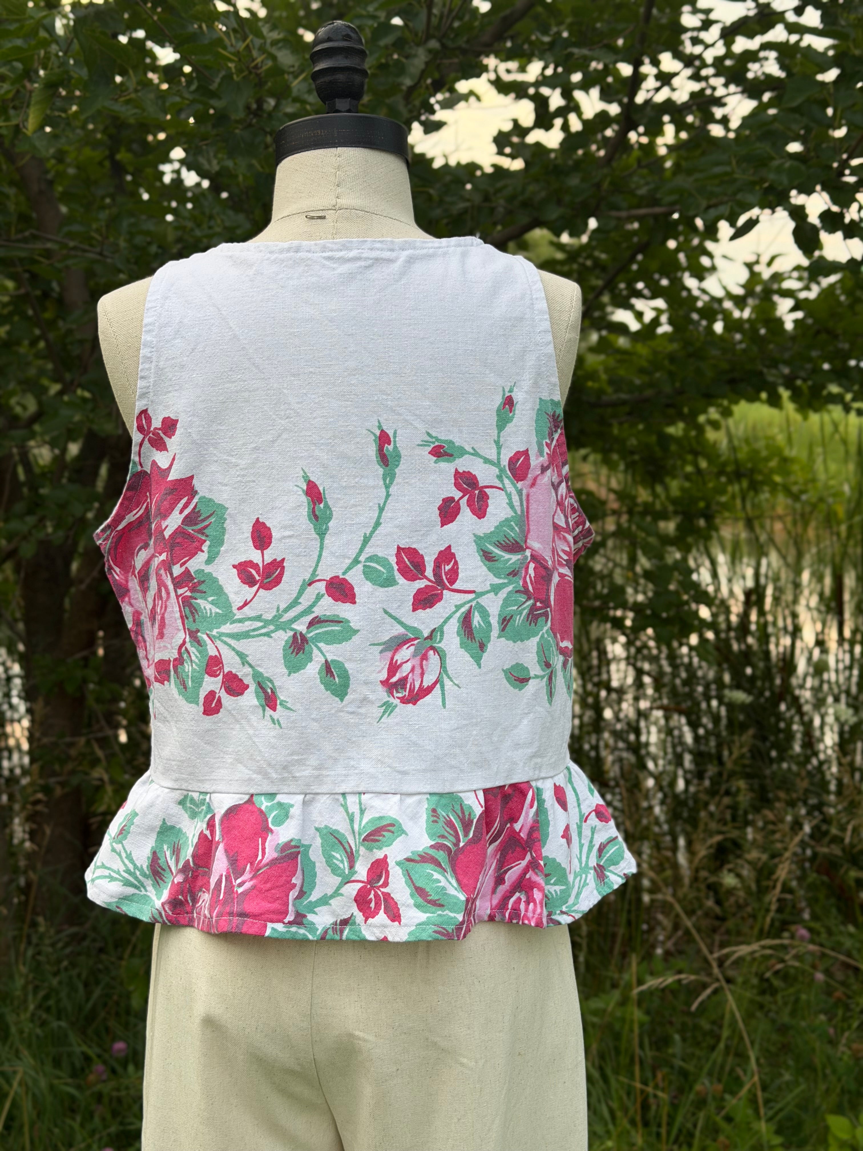 Rose Bud Tablecloth Tank