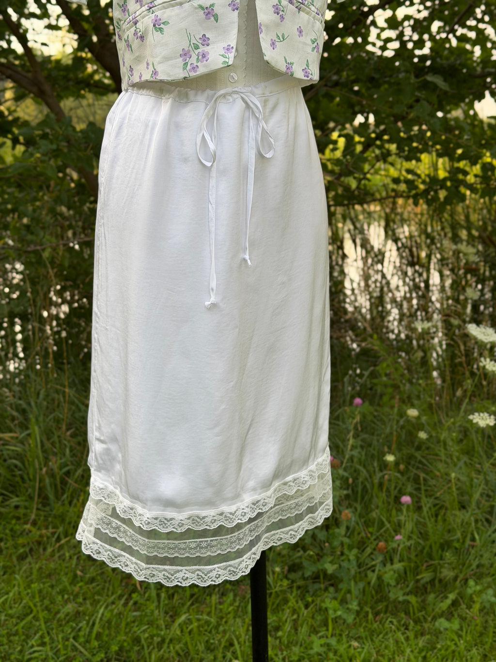 Maria Satin Slip Skirt