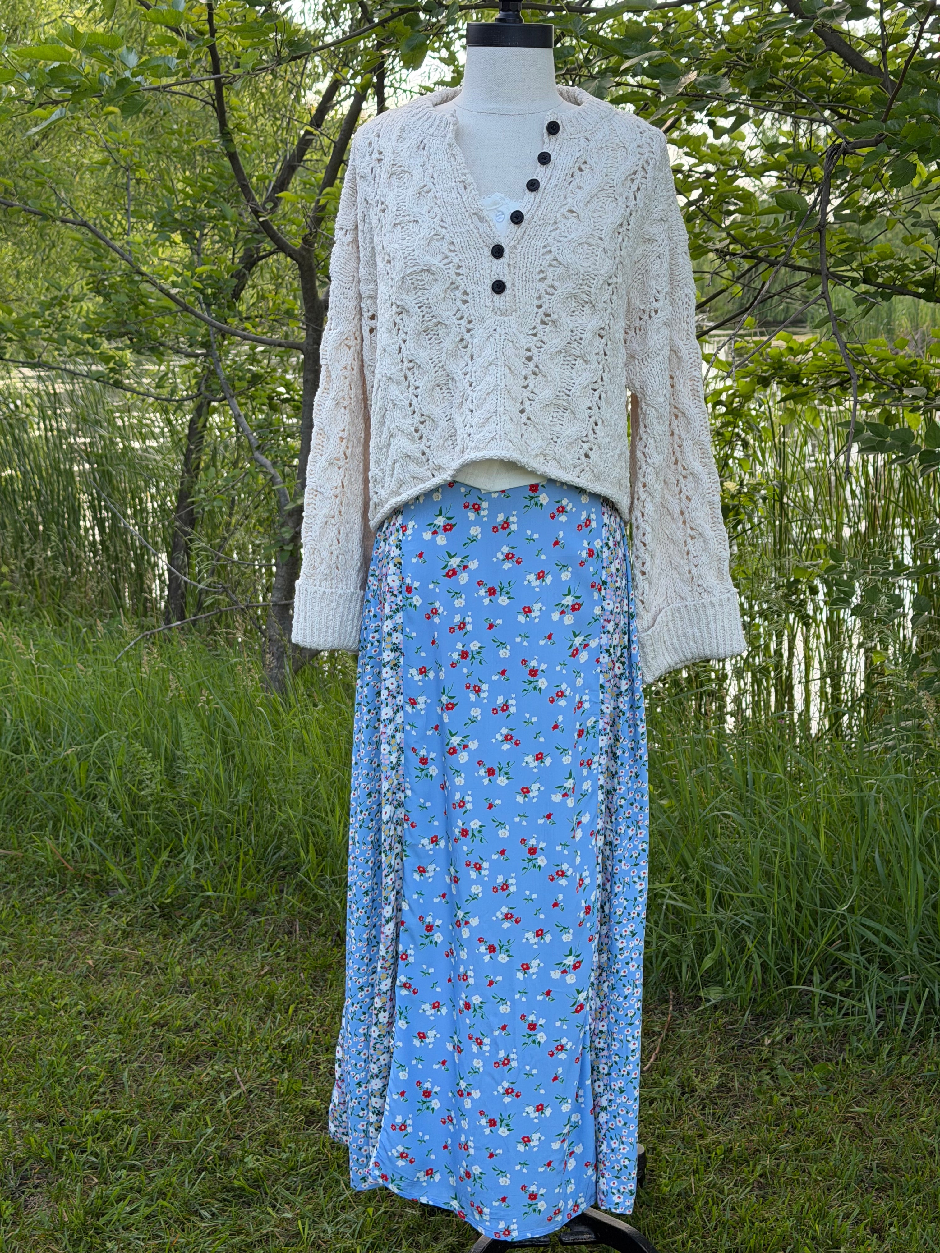 Prairie Days Floral Skirt